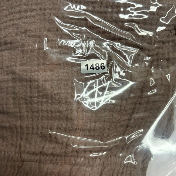 Jason Wu Gauze Shorts Size Medium Minimalist Brown Beige Quiet Luxury Beach - Picture 11 of 11